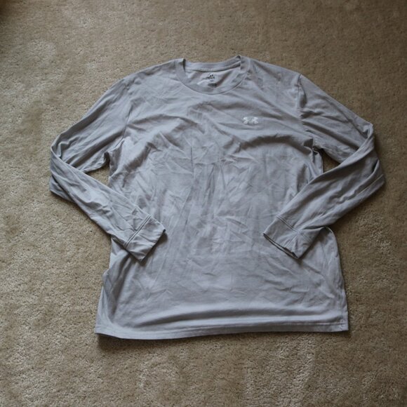 Under Armour Gray Long Sleeve Tee - Picture 1 of 4
